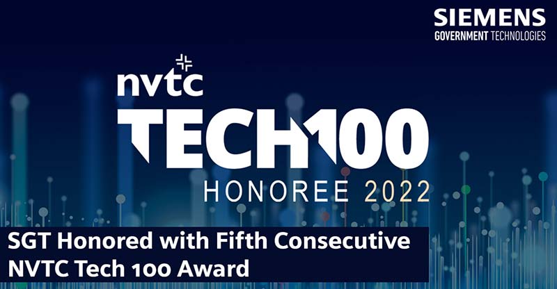Tech 100 Award by the Northern Virginia Technology Council